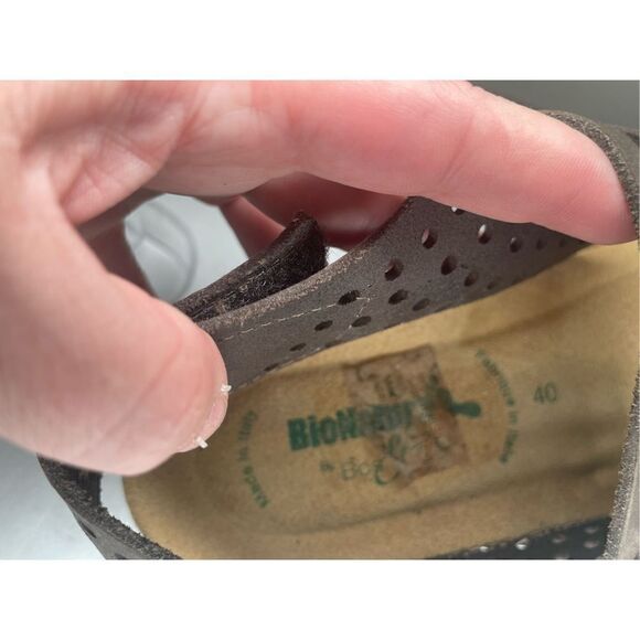 BioNatura Cameo Leather Sandal in Dark Brown size 40 or US 9. - Picture 7 of 14